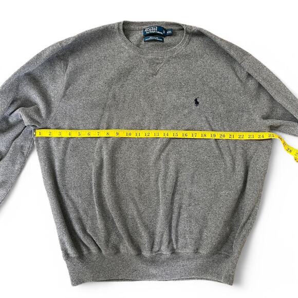 Gray Ralph Lauren crewneck sweater Size XXL 100% Cotton - Picture 4 of 5